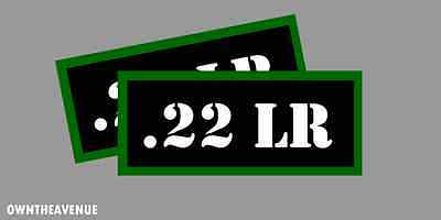 .22 Lr Ammo Can Labels For Ammunition Case 3.5" X 1.50" Stickers Decals(2pack)
