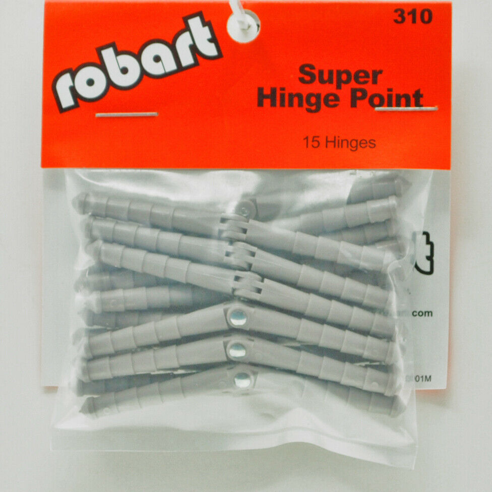 Robart Manufacturing Rc Airplane Super Hinge Point Hinges 3/16 (15) 310 Rob310